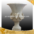 high quality carving nature marble planter sculpture for indoor